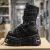 Škornji NEW ROCK - CRUST NEGRO, TOWER - M.MET422-S1