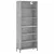Visoka komoda siva betona 69,5x32,5x180 cm konstruirano drvo