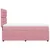 Vidaxl Box spring postelja z vzmetnico roza 100x200 cm žamet