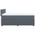Vidaxl Box spring postelja z vzmetnico temno siva 160x200 cm žamet