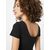 Womens Stretch Jersey Bodysuit Black