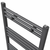 Sivi kupaonski radijator za centralno grijanje ravni 600 x 1160 mm