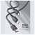 Data kabl LDNIO LS851 25W Fast iPhone lightning sivi 1m