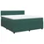Vidaxl Box spring postelja z vzmetnico temno zelena 180x200 cm žamet