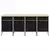 Radni ormar s ladicama 4 pcs Crna i Siva 200 x 55 x 85 cm