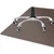 Decormat Podloga za stol Rjava barva 120x90 cm 15 cm