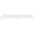Vidaxl LED posteljni okvir bel 90x200 cm trden les