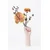 Vaza Girl Power, bela, 32 cm, DOIY