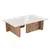 Hanah Home Klub sto Flavio, 105x30x65cm, Braon