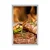 Plakat goveji steak na žaru - 60x90 white