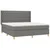 Krevet box spring s madracem LED tamnosivi 180x200 cm tkanina
