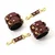 SuperLove Deluxe Leather Handcuffs Wine Red