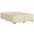 Vidaxl Box spring postelja z vzmetnico krem 140x200 cm blago