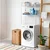 METALTEX Polica za kupatilo Skywash 64x31x159cm bela