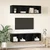 Set TV komoda Zidne 4 pcs Crni hrast 37 x 37 x 72 cm