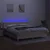 Krevet box spring s madracem LED krem 180x200 cm od tkanine