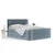 Modra boxspring postelja s prostorom za shranjevanje 140x200 cm Bergamo – Maison de Reve