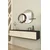 Hanah Home komoda Aplos 120, 120 cm, antracit / travertin