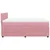 VIDAXL Box spring postelja z vzmetnico roza 140x190 cm žamet
