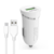 Auto punjac LDNIO DL-C12 2.1A + micro USB kabel beli