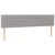Vidaxl Box spring postelja z vzmetnico LED sv. siva 160x200 cm blago