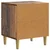 Noćni ormar s ladicama 2 pcs Staro drvo 43 x 34,5 x 48 cm