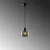 Opviq Luster Smoked-030, 15x15 cm, E27, 40W