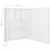 LED kupaonski ormarić s ogledalom sjajni bijeli 50 x 14 x 60 cm