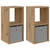Noćni ormarić 2 pcs Umjetnički hrast 30,5 x 27 x 59,5 cm