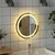 LED kupaonsko ogledalo s ogledalom *Transparent*an O 40 cm
