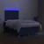 Vidaxl Box spring postelja z vzmetnico LED modra 120x190 cm blago
