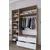 HANAH HOME Ormar braon - bele boje Nisan 1600 019