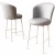 HANAH HOME Set 6 barskih stolica Uras Grey White