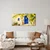 Slika modra vrata pod limonami - 80x40