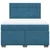 Vidaxl Box spring postelja z vzmetnico modra 140x200 cm žamet