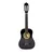 ECO TOYS Velika drvena gitara za decu, Crna