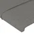 Vidaxl LED posteljno vzglavje temno sivo 200x5x118/128 cm blago