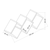 HANAH HOME Zidna polica Galaxy Anthracite
