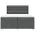 Vidaxl Box spring postelja z vzmetnico temno siva 200x200 cm blago