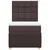vidaXL vidaXL Box spring postelja z vzmetnico temno rjava 80x200 cm blago, (21310326)