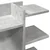 Organizator za stol boja betona 42x21,5x42 cm konstruirano drvo