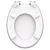 WC deska Schütte BLACK STONE MDF HG, Soft Close