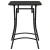 Bistro Stol Antracit 55 x 55 x 72,5 cm Čelik s prahom