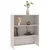 Gornji element za komodu HAMAR bijeli 85x35x100 cm od borovine
