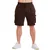 GymBeam Utility Shorts Brown