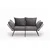 Atelier del Sofa Dvosed na razvlačenje Viper 2, Sivi