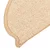 Prostirke za stepenice 15 kom 56x17x3 cm krem poluokrugle