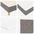 Vidaxl LED Box Spring Postelja z LED trakami Taupe 90 x 200 cm blago