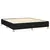 vidaXL Box spring postelja z vzmetnico črna 160x200 cm blago