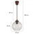 Brilagi - LED luster na sajli RETRO GLASS 1xE27/60W/230V O 18 cm smeđa/prozirna
